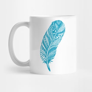 Zentangle Tribal Feather Drawing Mug